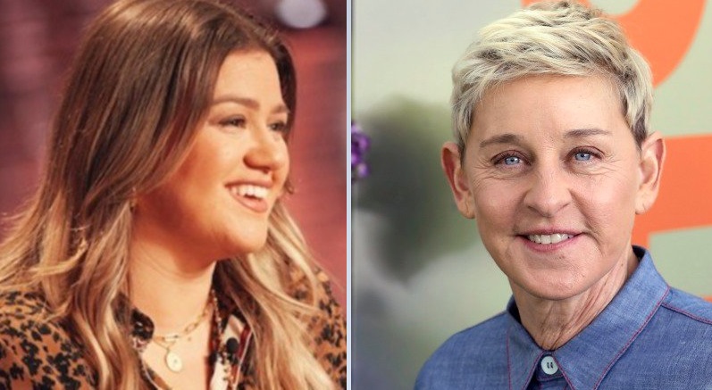 Kelly Clarkson y Ellen DeGeneres. Instagram