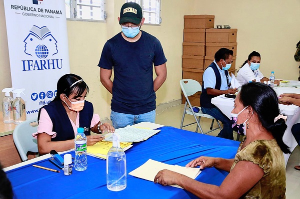 Se cumplen con todas las medidas de bioseguridad. Foto: Cortesía Ifarhu