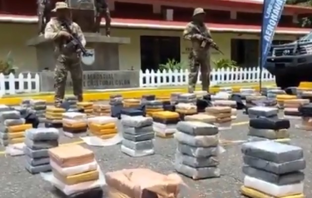 Decomisan 516 paquetes de droga procedentes de Perú y con destino a Bélgica. Foto: Cortesía