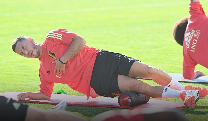 El jugador belga reconoció que aún sintió dolor en una pierna en su último partido con el Real Madrid. Foto: Cortesía @BelRedDevils