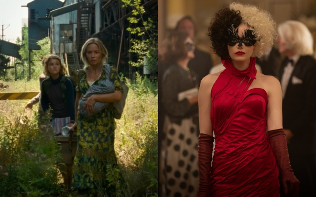 'A Quiet Place Part II' y 'Cruella'. Fotos: Instagram