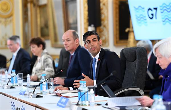 Reunión de líderes del G7. Foto: EFE