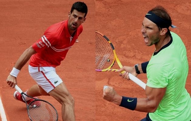 Djokovic no pierde el tiempo en su trayecto a octavos, a Rafael Nadal le costó un poco más. Foto: EFE