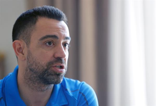 Xavi Hernández, excapitán del Barcelona y actual entrenador del Al Sadd catarí. Foto:EFE