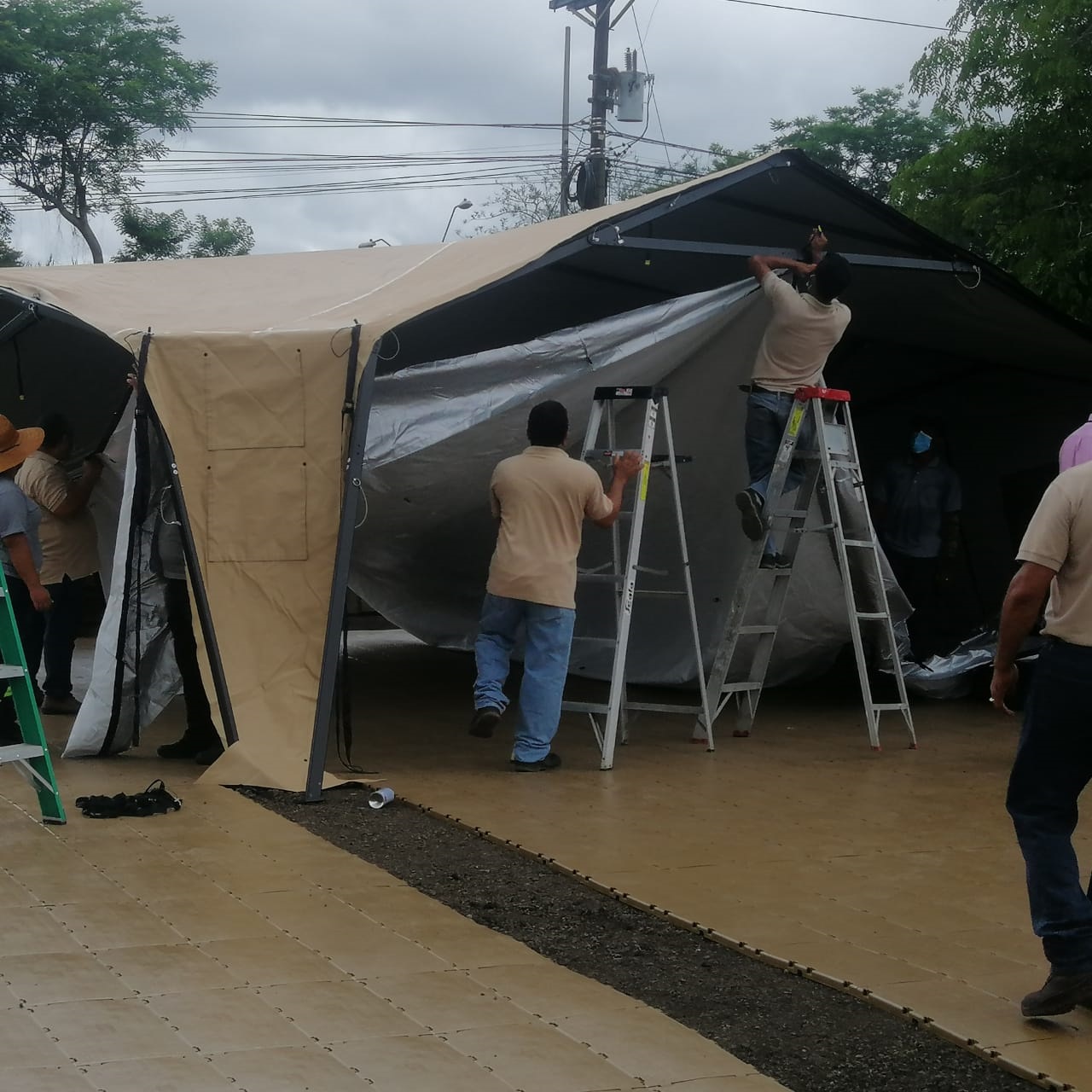 El hospital de campaña tendrá capacidad para 40 camas. Foto: José Vásquez