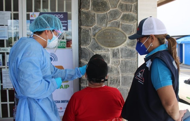 Realizan jornada de detección de casos asintomáticos en Santiago de Veraguas. Foto: Cortesía Minsa