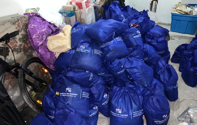 Ministerio Público investiga uso irregular de bolsas de alimentos del programa Panamá Solidario. Foto: Cortesía Ministerio Público