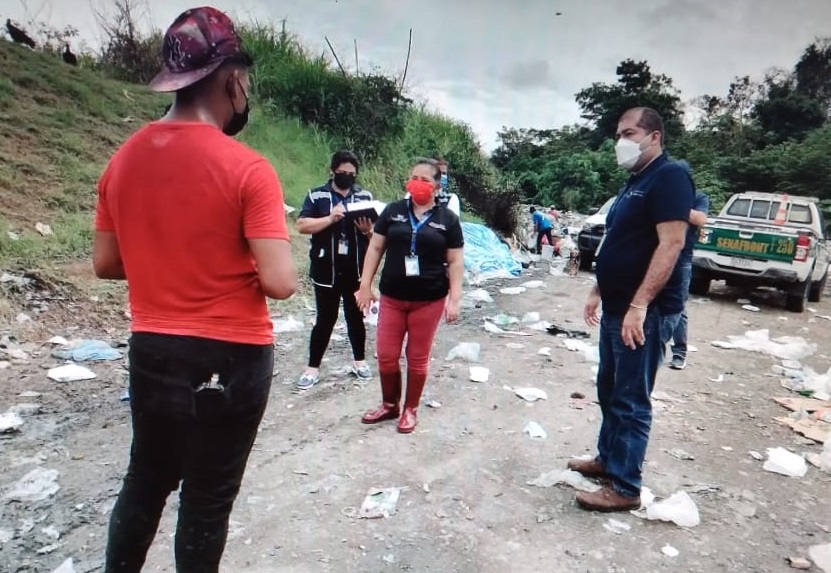 Un menor de 16 años de edad realizaba labores de recolección de desechos. Foto: Mayra Madrid 