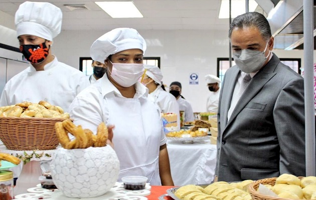 Uno de los cursos con más demanda fue el de gastronomía. Foto: Cortesía Inadeh