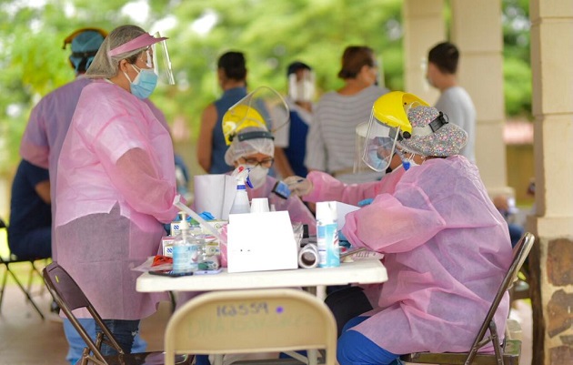 El distrito de La Chorrera suma 1,158 casos activos de covid-19, una cifra que mantiene alarmado al personal sanitario. Foto: Eric Montenegro