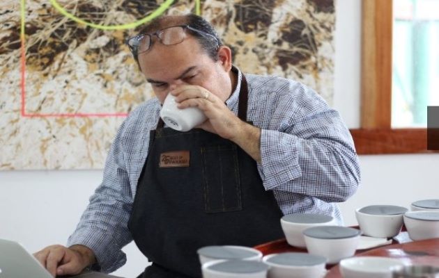 José David Garrido, jefe principal del BOP, explicó que la cata nacional culminará el lunes 12 de julio, y en esta fase incluye una semi final para sacar los mejores lotes que pasarán a la ronda internacional. Foto: José Vásquez