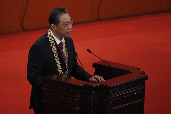 El jefe del equipo de expertos médicos de China contra la covid, Zhong Nanshan. Foto: EFE