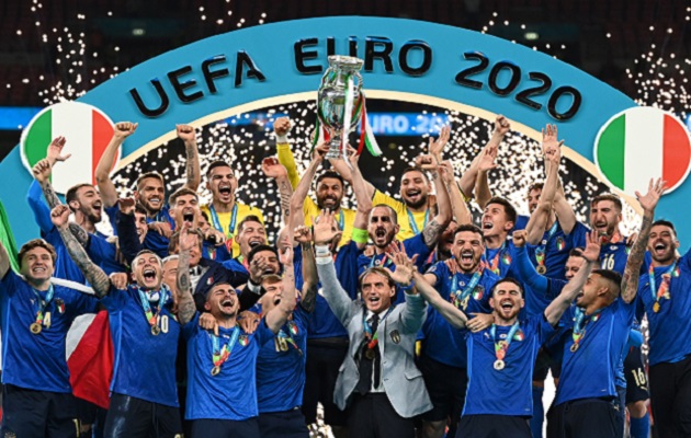 Italia conquistó la segunda Eurocopa de su historia. Foto: EFE