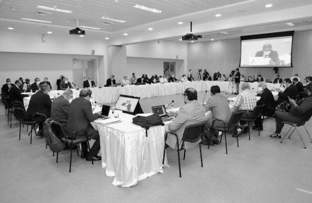 Representantes de la Mesa Plenaria para el Diálogo Nacional por la Caja de Seguro Social (DNC). Foto: Cortesía.