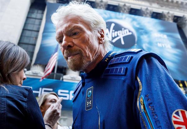 En la imagen un registro de Richard Branson, fundador de Virgin Galactic, en Nueva York (NY, EE.UU.). EFE