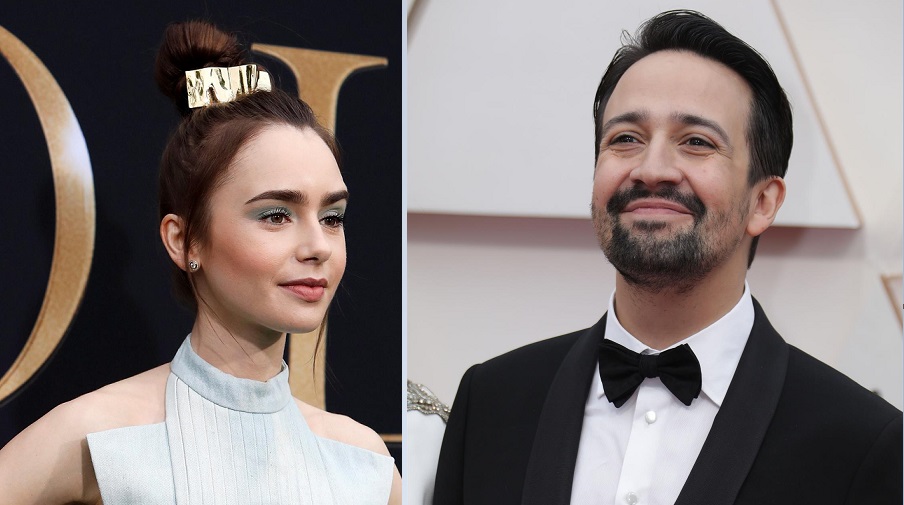 Lily Collins, protagonista de 'Emily in Paris' y Lin-Manuel Miranda de 'Hamilton'. EFE