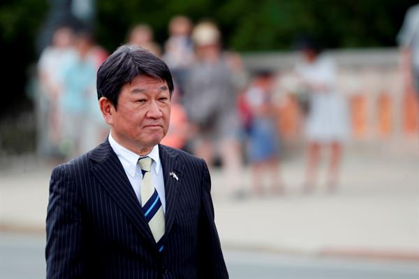 En la imagen, el ministro japonés de Asuntos Exteriores, Toshimitsu Motegi. Foto: EFE