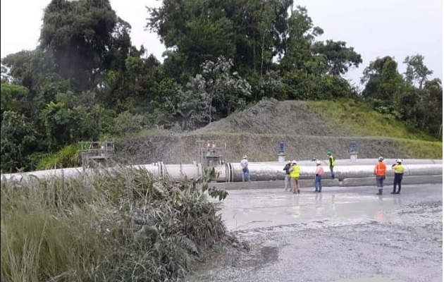 La empresa informó que envió un reporte en el que expone la rotura en la unión de soldadura de una tubería que transporta agua de proceso minero. Foto: Archivo