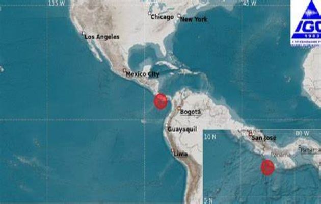 El miércoles 21 de julio se registró el segundo sismo de más de 6.0 grados en Panamá, en cinco días. Foto: Instituto de Geociencias