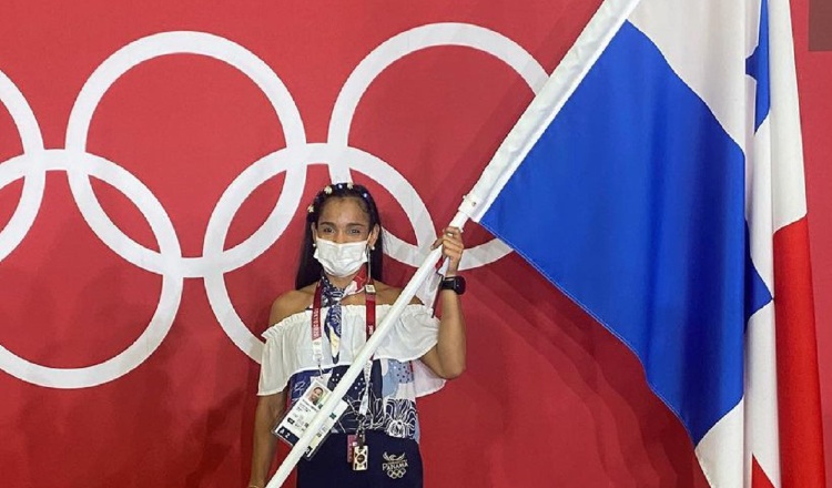 Kristine Jiménez está orgullosa de ser una atleta olímpica. Foto: Cortesía COP