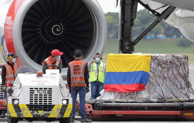 Colombia es el mayor receptor de donaciones de vacunas de Estados Unidos. Foto: EFE