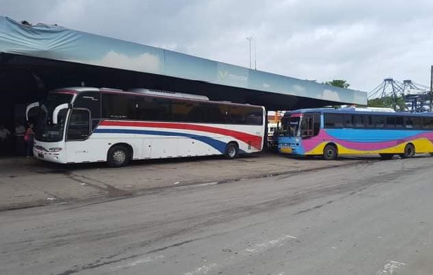 La terminal de transporte en Colón presenta un deterioro en sus estructuras. Foto: Diomede Sánchez