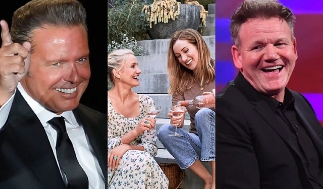 Luis Miguel, Cameron Díaz y su socia, Katherine Power y Gordon Ramsay. Fotos: Instagram