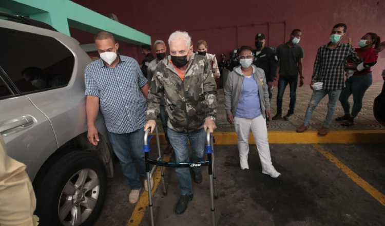 El expresidente de la República, Ricardo Martinelli, a pesar de estar incapacitado ha asistido a algunas de las audiencias de juicio oral. Foto: Víctor Arosemena