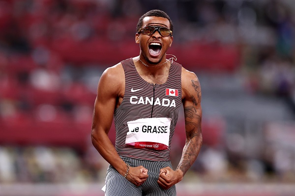 El canadiense Andre de Grasse heredó del astro jamaicano el título con un tiempo de 19.62. Foto Cortesía: @Olympics