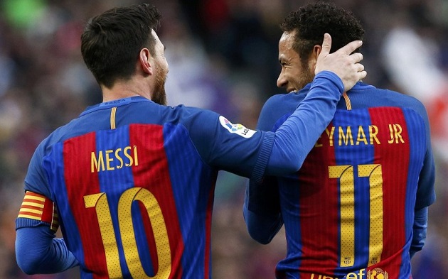 Leo Messi y Neymar Jr. le dieron mucha alegría al Barcelona. Foto: EFE