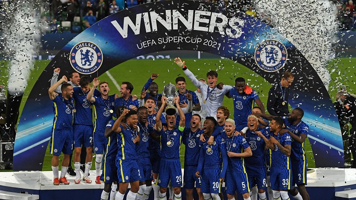 Chelsea levanta su segundo título de Supercopa en su historia. Foto Cortesía: @ChampionsLeague