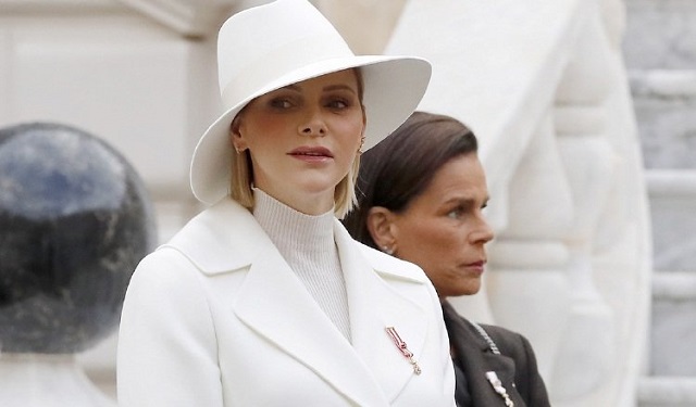 Charléne junto a Estefanía de Mónaco en 2019.  Foto: EFE / EPA / SEBASTIEN NOGIER