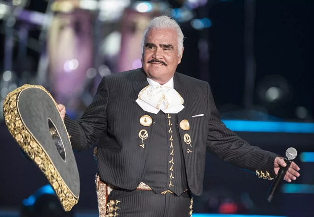 El cantante Vicente Fernández durante un concierto en el Auditorio Nacional de la capital mexicana. Foto: EFE / Archivo