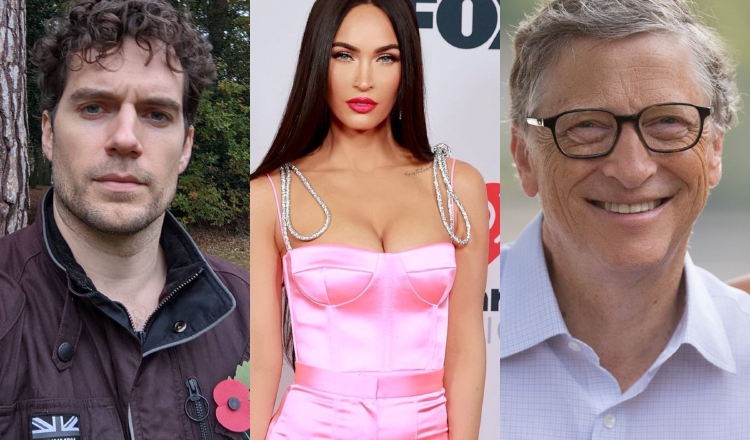 Henry Cavill, Megan Fox y Bill Gates. Instagram