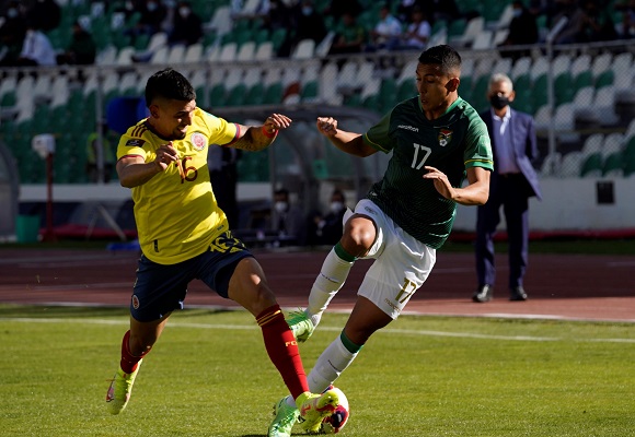Colombia empató de visita 1-1 con Bolivia. Foto: EFE
