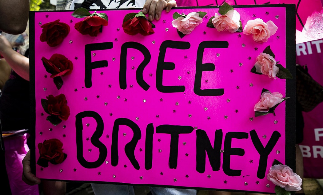Manifestaciones en defensa de Britney Spears este verano en Estados Unidos. EFE