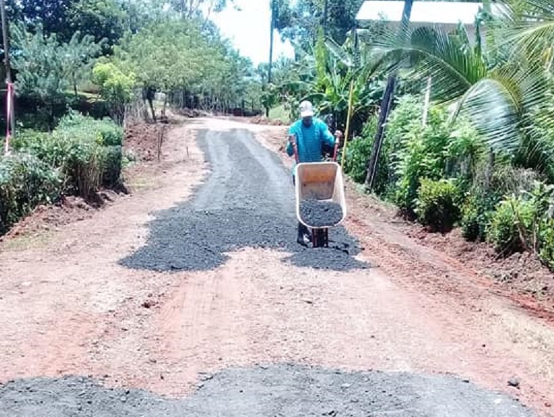 La deteriorada vía afecta a los productores de la región. Foto: Diómedes Sánchez 