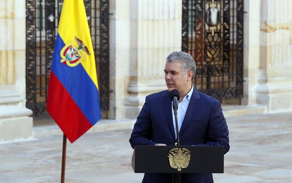 El presidente de Colombia, Iván Duque, en una fotografía de archivo. Foto: EFE