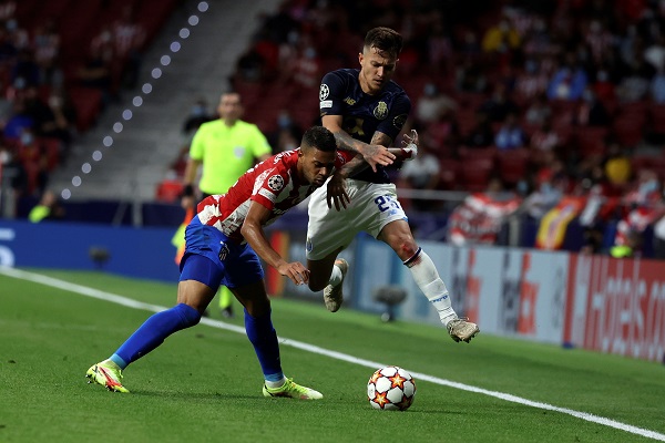 Atlético de Madrid acabó empatando en casa 1-1 con el Porto. Foto: EFE