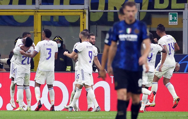 Real Madrid ganó de visita 1-0 ante el Inter de Milán. Foto: EFE