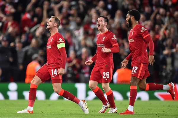 Liverpool triunfó en casa 3-2 sobre el Milán. Foto: EFE