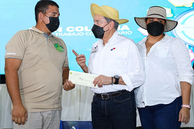 El presidente Laurentino Cortizo cerró hoy una gira de trabajo comunitario en la provincia de Los Santos. Foto: Cortesía Presidencia