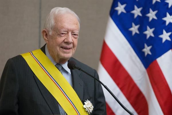 El expresidente Jimmy Carter  ha escrito una veintena de libros desde que dejó la Casa Blanca. Foto: EFE
