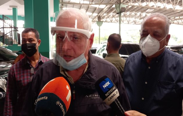 El expresidente Ricardo Martinelli, a su llegada al SPA en Plaza Ágora. Foto: Víctor Arosemena