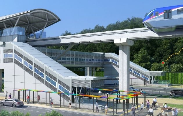 Esta estación contará con dos ascensos, urbanismo, intercambiador modal y estacionamientos. Foto: Cortesía