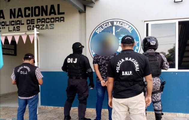 Uno de los implicados en la muerte del adulto mayor en Pedasí fue detenido en Las Garzas de Pacora. Foto: Cortesía Proteger y Servir