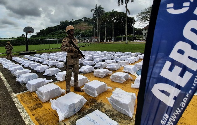 Senan decomisa la carga más grande de presunta droga hallada en contenedores. Foto: Cortesía Senan