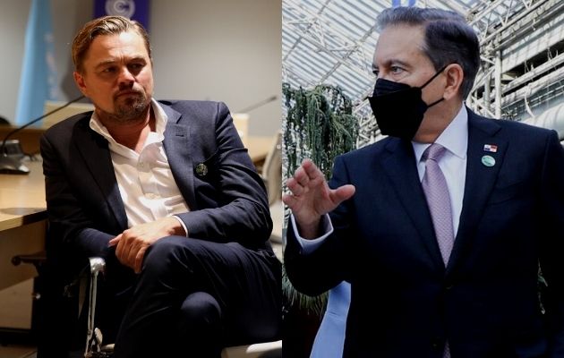 Leonardo Di Caprio presente en la Cumbre de Cambio Climático. Foto: Cortesía