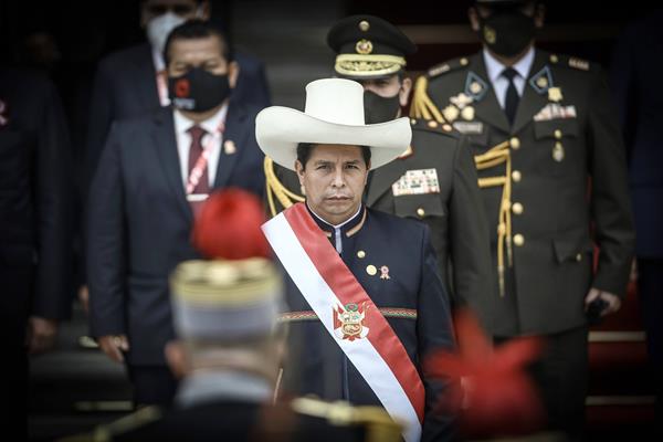 Pedro Castillo, presidente de Perú. EFE