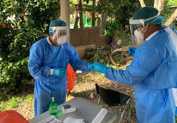 Personal de salud aplicó 3,692 pruebas nuevas de contagio en las últimas 24 horas. Foto: Cortesía Minsa